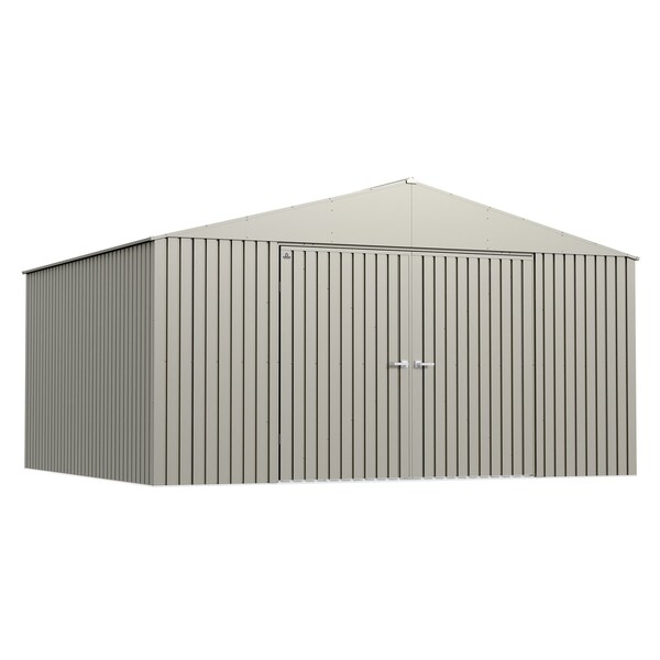 Arrow Storage Products Elite Steel Storage Shed, 14x12, Cool Grey EG1412CG Zoro